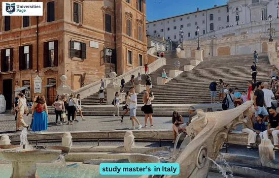 Masters in Italy universities page